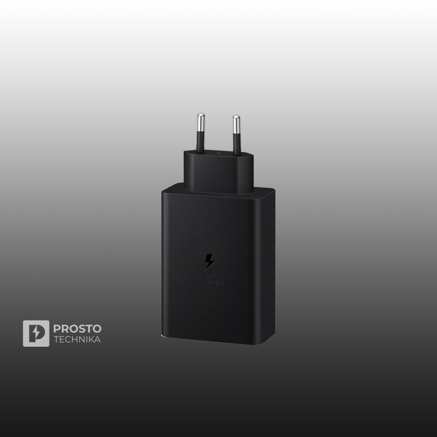 Сетевое зарядное устройство Samsung 65 Вт (2*USB-C/USB-A) черное